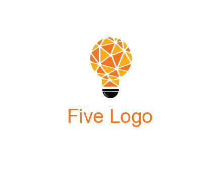 polygonal pattern in light bulb