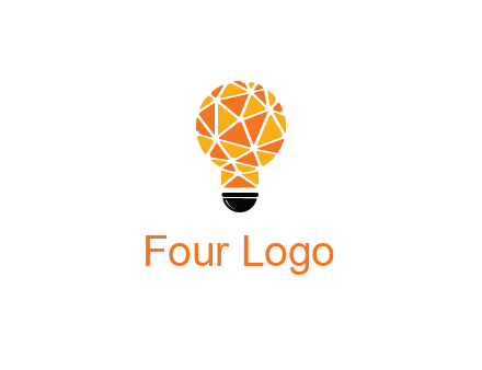 polygonal pattern in light bulb