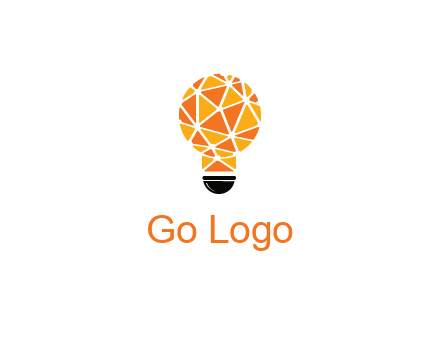 polygonal pattern in light bulb