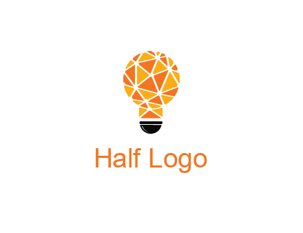 polygonal pattern in light bulb