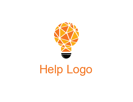 polygonal pattern in light bulb