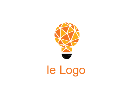 polygonal pattern in light bulb