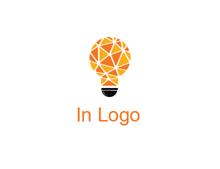 polygonal pattern in light bulb
