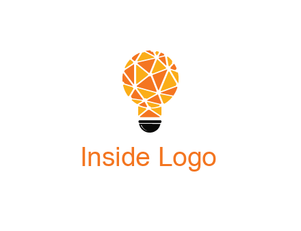 polygonal pattern in light bulb