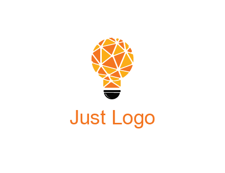 polygonal pattern in light bulb
