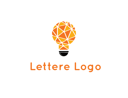 polygonal pattern in light bulb