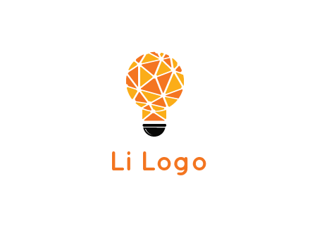 polygonal pattern in light bulb