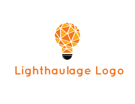 polygonal pattern in light bulb