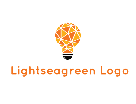 polygonal pattern in light bulb