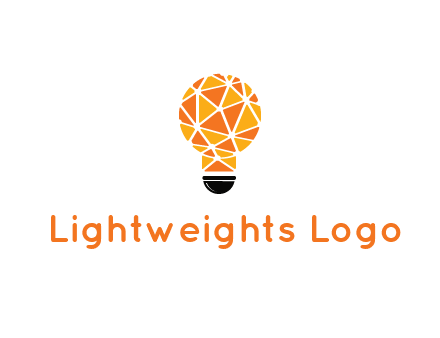 polygonal pattern in light bulb