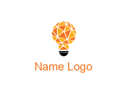 polygonal pattern in light bulb