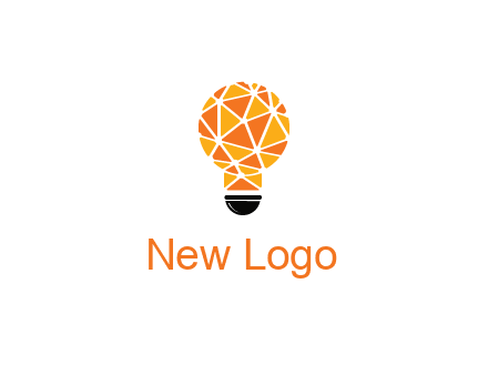 polygonal pattern in light bulb