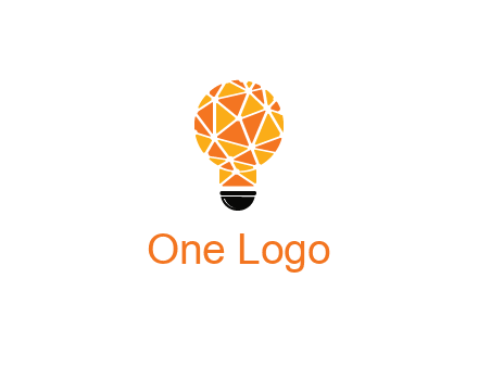 polygonal pattern in light bulb