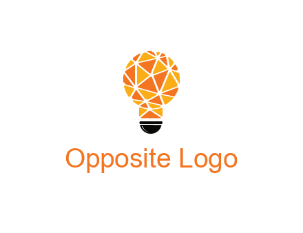 polygonal pattern in light bulb