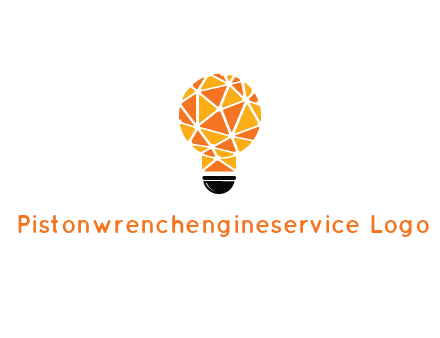 polygonal pattern in light bulb