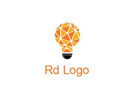 polygonal pattern in light bulb