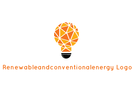 polygonal pattern in light bulb