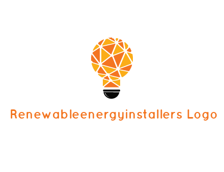polygonal pattern in light bulb