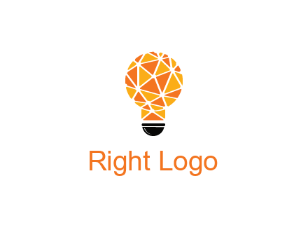 polygonal pattern in light bulb