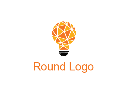 polygonal pattern in light bulb