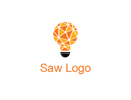 polygonal pattern in light bulb