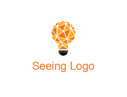polygonal pattern in light bulb
