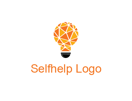 polygonal pattern in light bulb