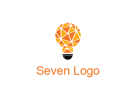 polygonal pattern in light bulb