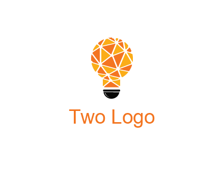 polygonal pattern in light bulb
