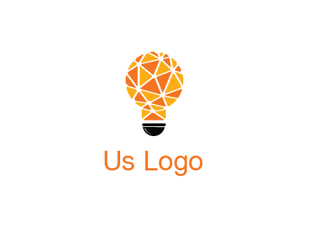 polygonal pattern in light bulb