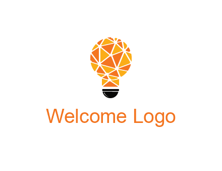 polygonal pattern in light bulb