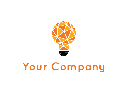polygonal pattern in light bulb