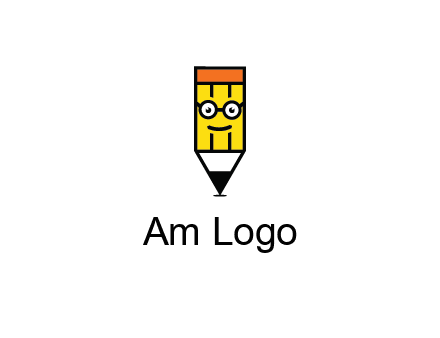 smile face on pencil 