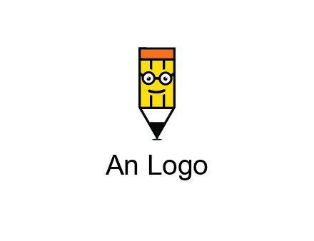 smile face on pencil 