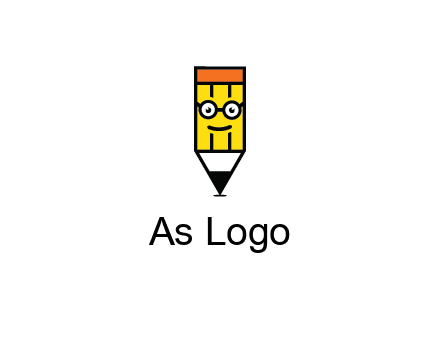 smile face on pencil 