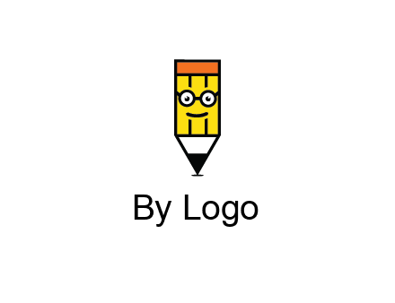 smile face on pencil 