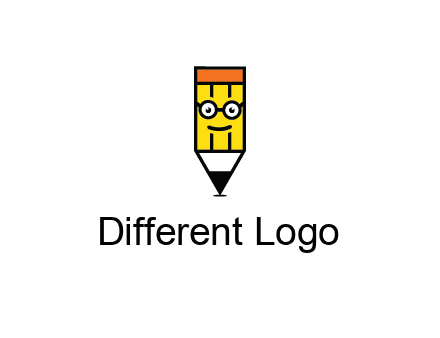 smile face on pencil 