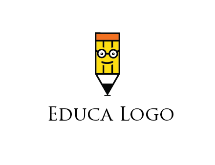 smile face on pencil 