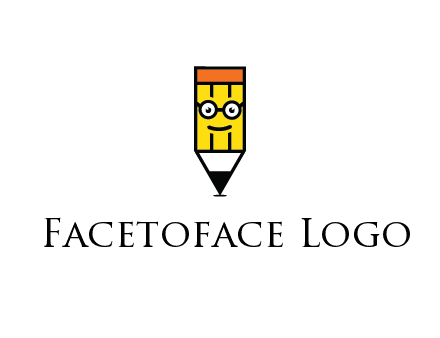 smile face on pencil 