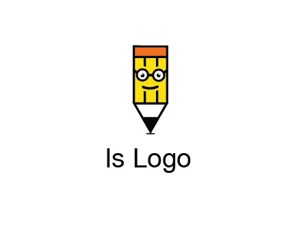 smile face on pencil 