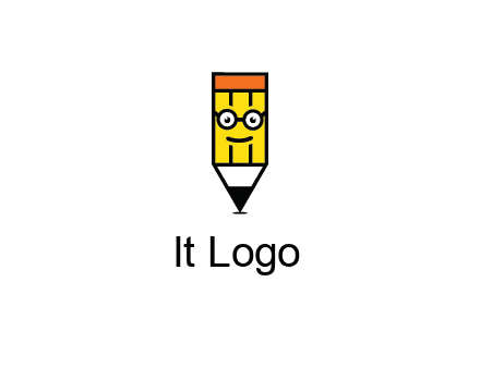 smile face on pencil 