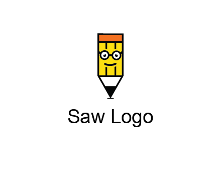 smile face on pencil 