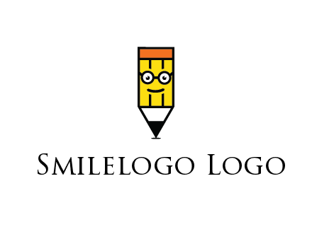 smile face on pencil 