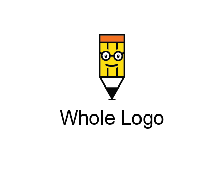 smile face on pencil 
