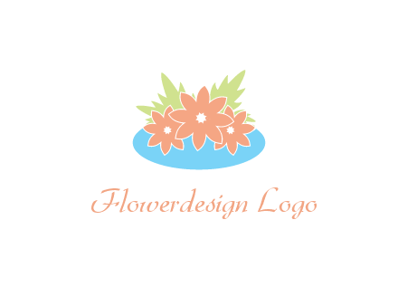 flowers and leaves in pond