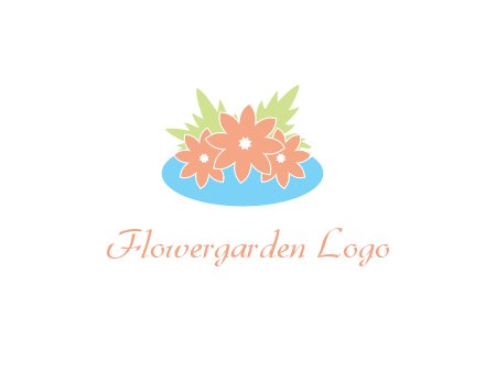 flowers and leaves in pond
