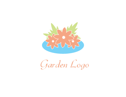 flowers and leaves in pond