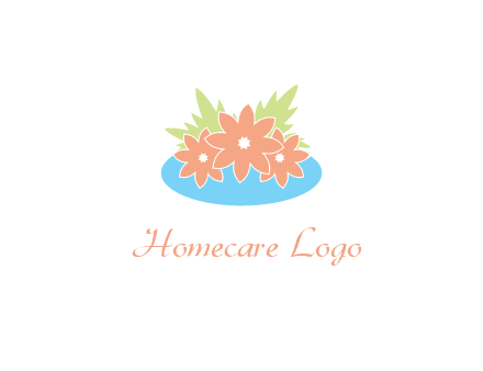 flowers and leaves in pond