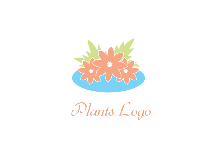 flowers and leaves in pond