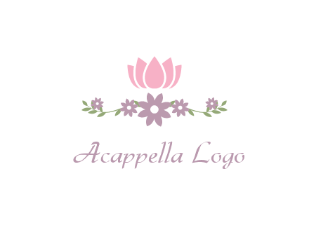 lotus flower with leaves